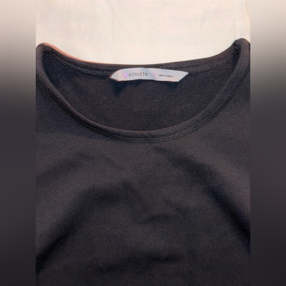 Athleta Black Dress with White Embroidery - Picture 7 of 8